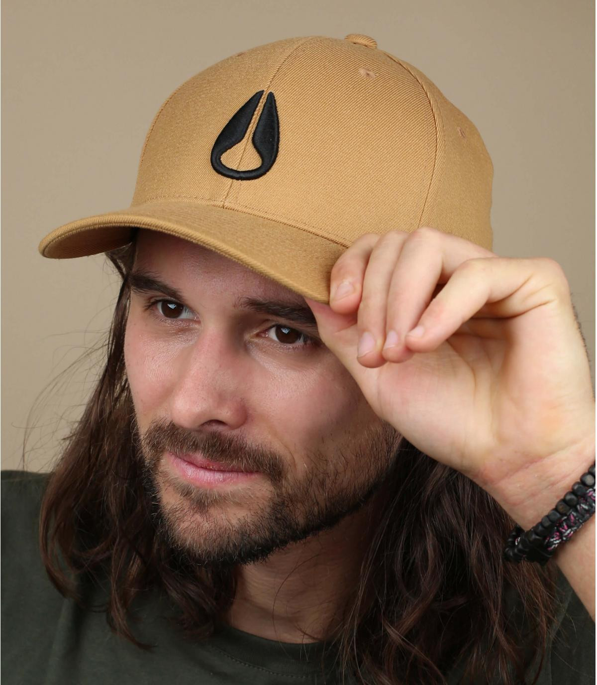 gorra Nixon beis Deep Down FF tobacco